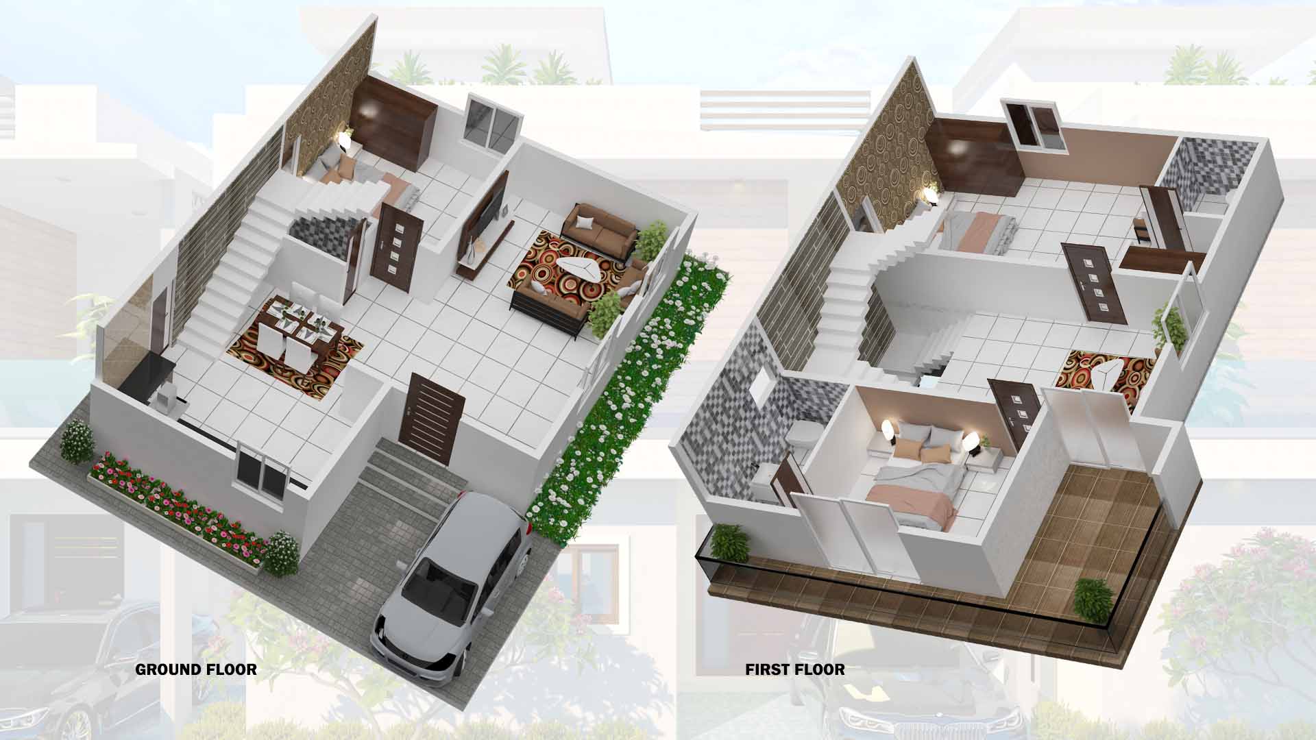 30x40 East Facing Floor Plan